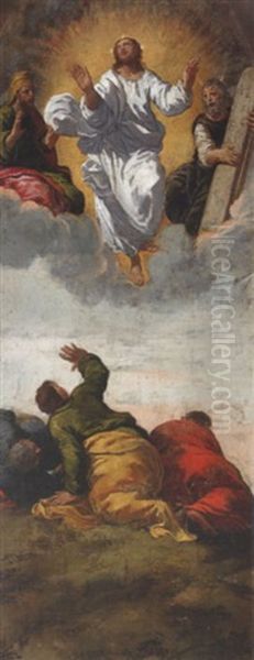 The Transfiguration Oil Painting by  Scarsellino