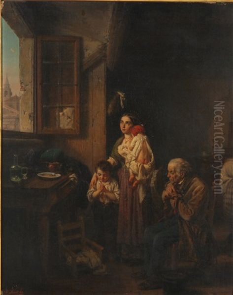 La Preghiera Oil Painting by Domenico Scattola