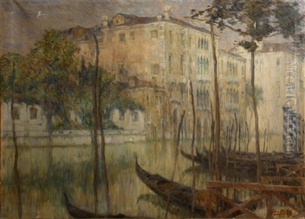 Venice Oil Painting by Ferruccio Scattola