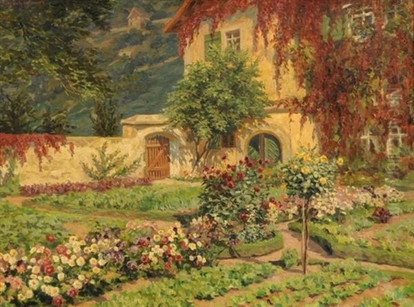 Prachtig Bluhender Garten Oil Painting by Wilhelm M. Schacht