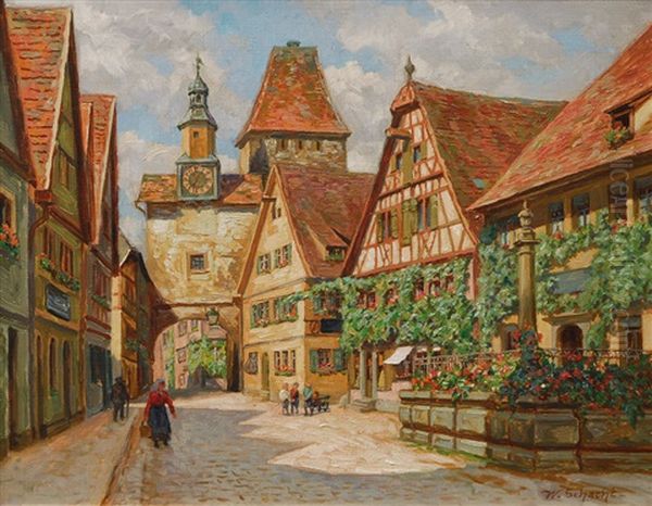 Rothenburg Ob Der Tauber by Wilhelm M. Schacht