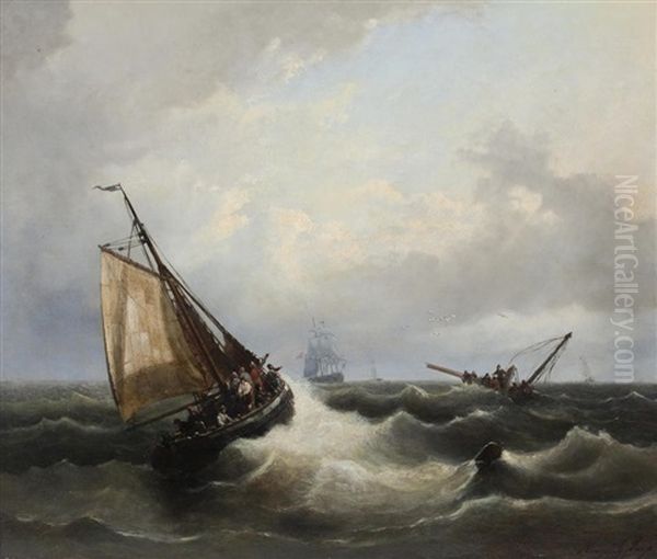 The Rescue Oil Painting by Henri Adolphe Schaep