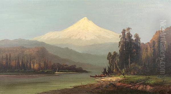 Mt. Hood (from Hood River) by Frederick Ferdinand Schafer