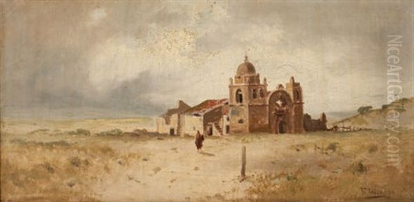 Carmel Mission Oil Painting by Frederick Ferdinand Schafer