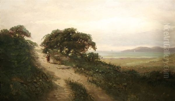 In The Foothills, Near Sausalito, California Oil Painting by Frederick Ferdinand Schafer