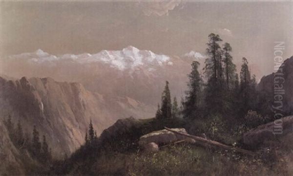 The Alps Of California Oil Painting by Frederick Ferdinand Schafer