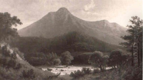 View Of Mount Tamalpais Oil Painting by Frederick Ferdinand Schafer