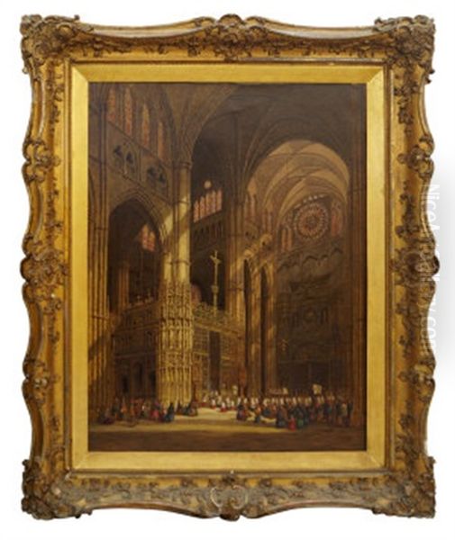 Cathedral Of Toledo, Spain, South Transept Oil Painting by Henri Schaefer