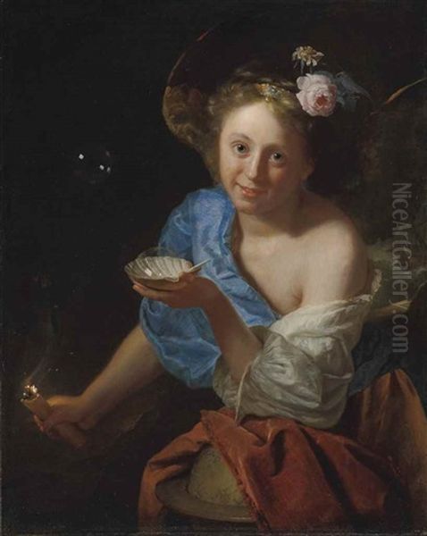 An Allegory Of Fortune Oil Painting by Godfried Schalcken