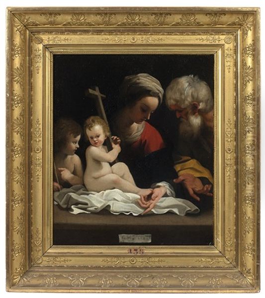 La Sainte Famille Avec Saint Jean-baptiste Oil Painting by Bartolomeo Schedoni