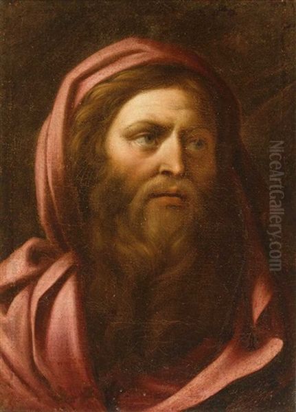 Portrait Eines Alttestamentarischen Propheten In Altrosefarbenem Umhang Oil Painting by Bartolomeo Schedoni