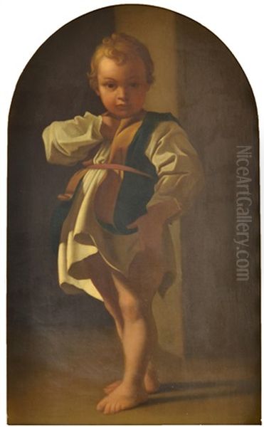 Little Boy From The Charity Painting Oil Painting by Bartolomeo Schedoni