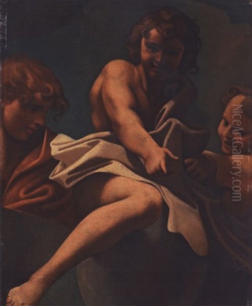 Trois Cherubins Oil Painting by Bartolomeo Schedoni