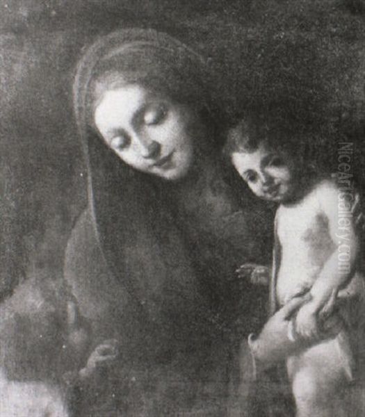 The Virgin And Child With St. John Oil Painting by Bartolomeo Schedoni