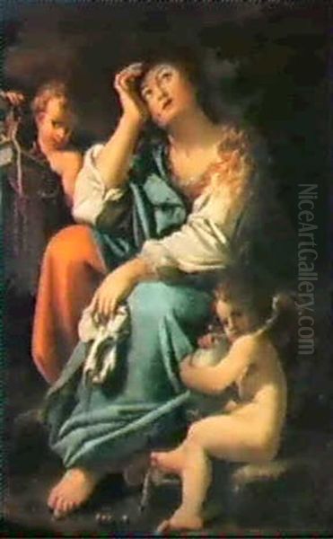 The Penitent Magdalene Oil Painting by Bartolomeo Schedoni