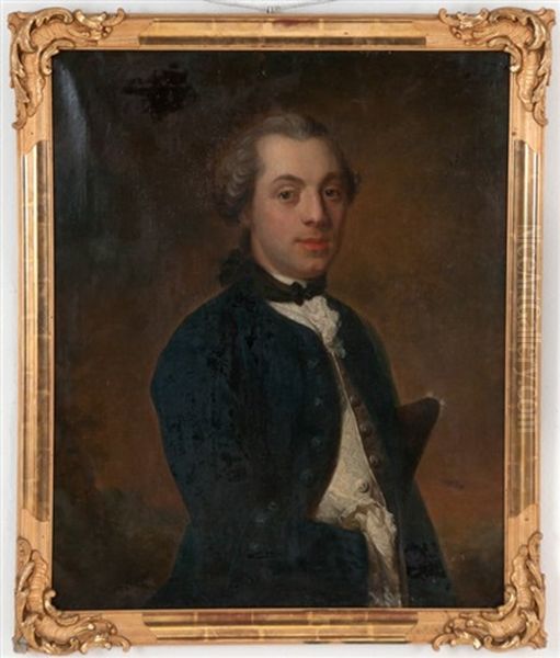 Portrait Of A Duke Oil Painting by Johann Henrik Scheffel