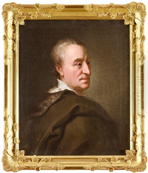 Kristoffer Polhem Oil Painting by Johann Henrik Scheffel