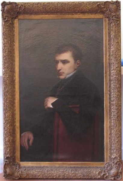 Portrait De Jeune Homme Oil Painting by Ary Scheffer