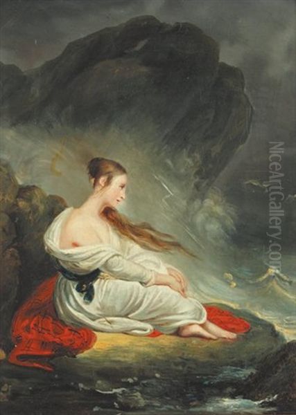 La Plainte De La Jeune Fille Oil Painting by Ary Scheffer