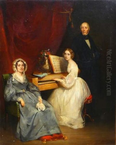 La Lecon De Musique Oil Painting by Ary Scheffer