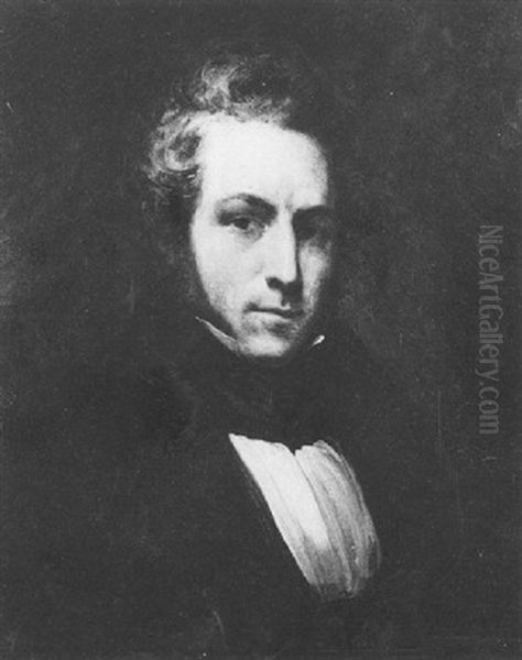 Portrait De Ludovic Vitet, Academicien Oil Painting by Ary Scheffer