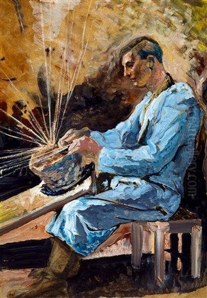 Basket-maker by Hugo Scheiber