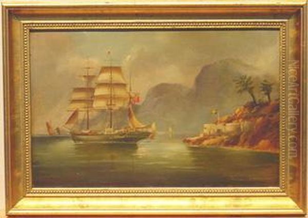 The 'glenfalloch Mary' Off Shore Oil Painting by Joseph Bourne