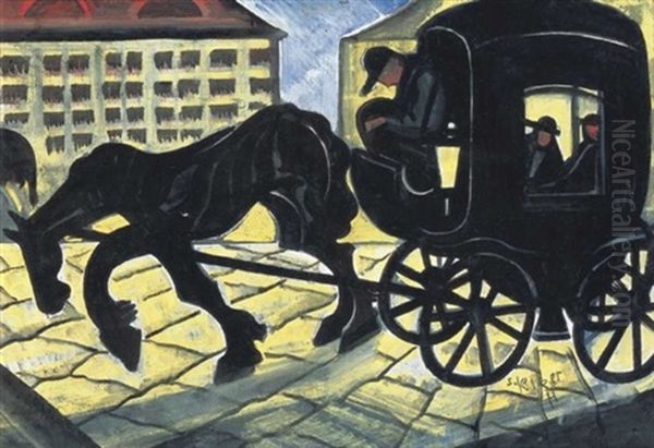 Konflis (hansom Cab) by Hugo Scheiber