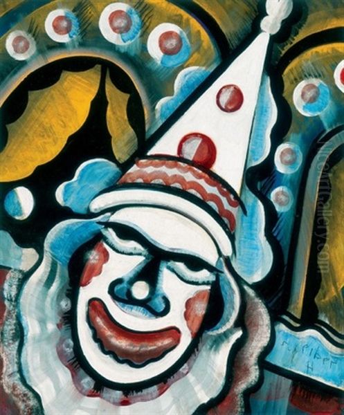 Cirkuszban (in The Circus) Oil Painting by Hugo Scheiber