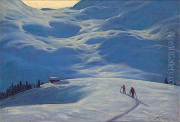 Aufstieg Oil Painting by Leopold Scheiring