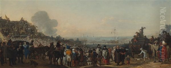 The Departure Of Karl Ii. To England In 1660 Oil Painting by Willem Schellinks