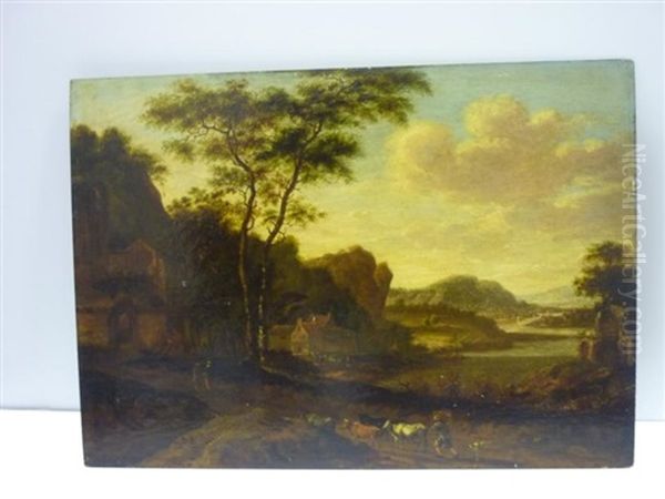 Paysage Montagneux Oil Painting by Willem Schellinks