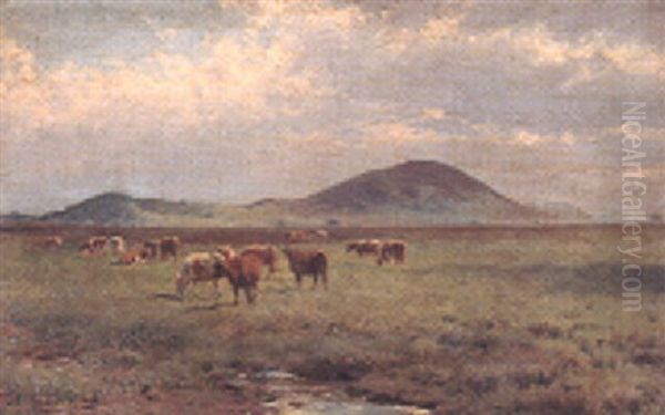 A Good Herd Oil Painting by Jan Hendrik Scheltema