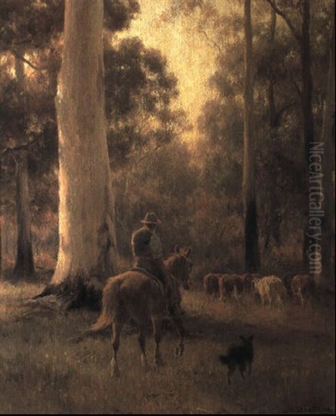 The Drover Oil Painting by Jan Hendrik Scheltema