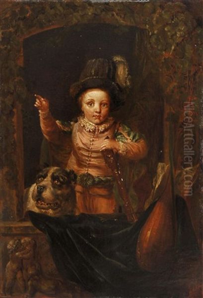 Dietrich Von Miltitz Als Knabe Oil Painting by Johann Eleazar Schenau