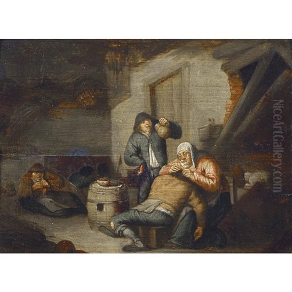 Allegorie Des Sehens Oil Painting by Pieter (Petrus) Schenk