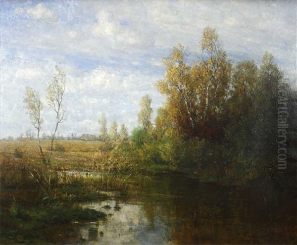 Fruhling An Der Wurm Oil Painting by Karl Scherbring