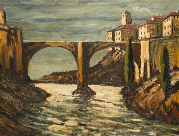 Cividale Del Friuli Oil Painting by Fritz Scherer