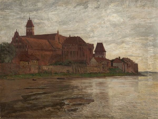 Marienburg Castle Oil Painting by Alfred Scherres