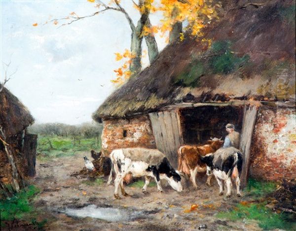 Stalwaarts Gaan Oil Painting by Johan Frederik Cornelis Scherrewitz