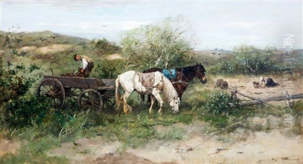 Aardappels Rooien In Het Duin by Johan Frederik Cornelis Scherrewitz