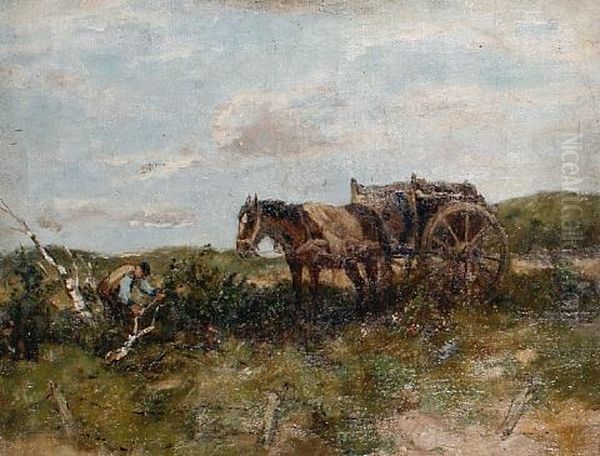 The Woodgatherer Oil Painting by Johan Frederik Cornelis Scherrewitz