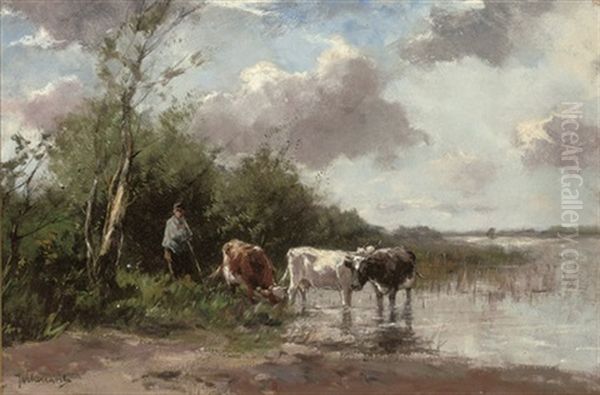 The Watering Place by Johan Frederik Cornelis Scherrewitz