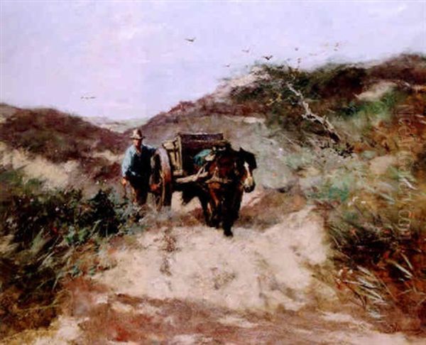 Through The Dunes Oil Painting by Johan Frederik Cornelis Scherrewitz