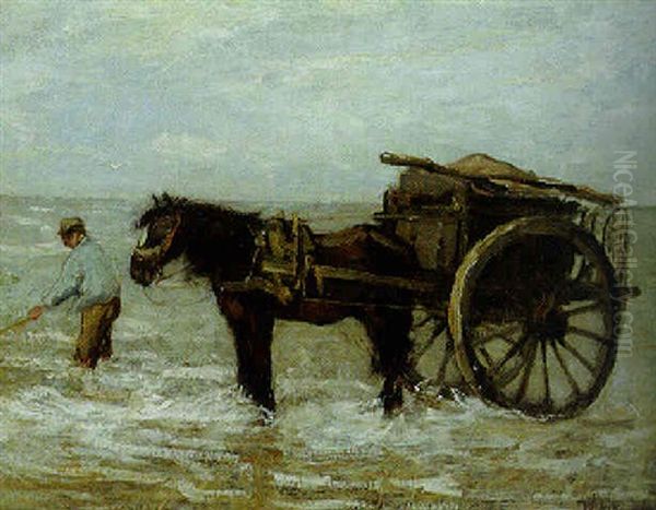 The Clam Digger Oil Painting by Johan Frederik Cornelis Scherrewitz