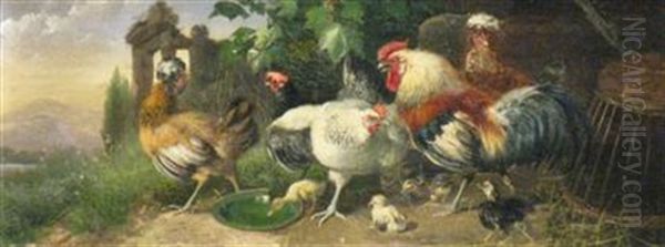 Exotic Fowl by Julius Scheuerer