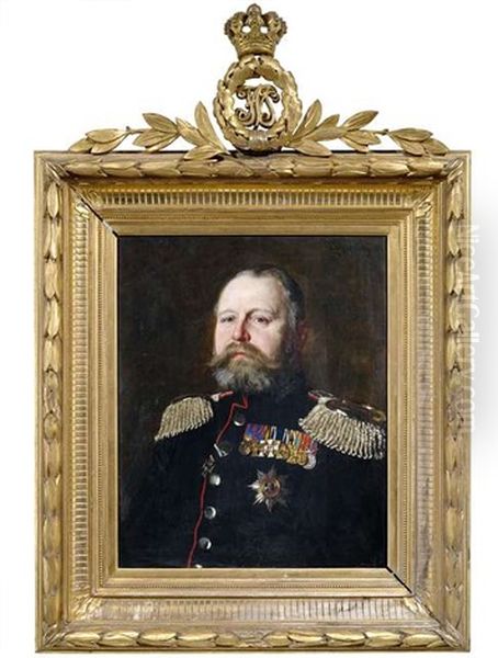 Portrait Des Prinzen Friedrich Wilhelm Nikolaus Albrecht Von Preusen Oil Painting by Joseph Scheurenberg