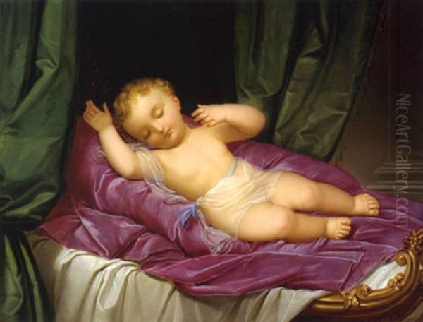 Fanciullo Dormiente Oil Painting by Giovanni Schiavoni