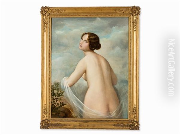 Classical Nude Oil Painting by Natale Schiavoni