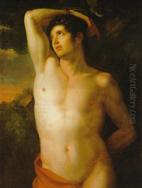 Der Heilige Sebastian Oil Painting by Gottlieb Schick